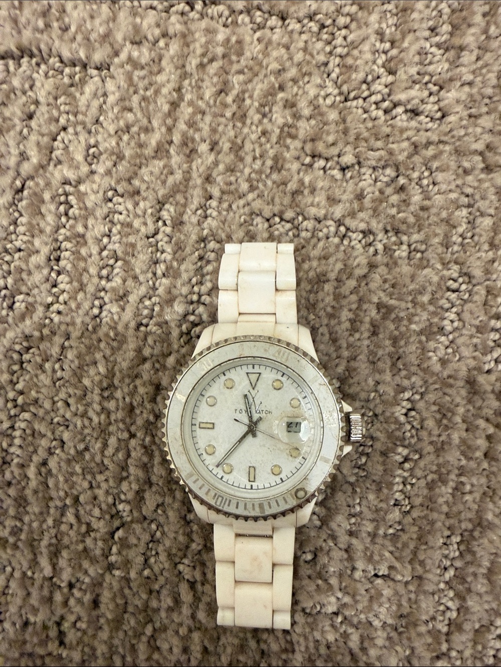 ToyWatch White Ceramic-Look Women's Watch